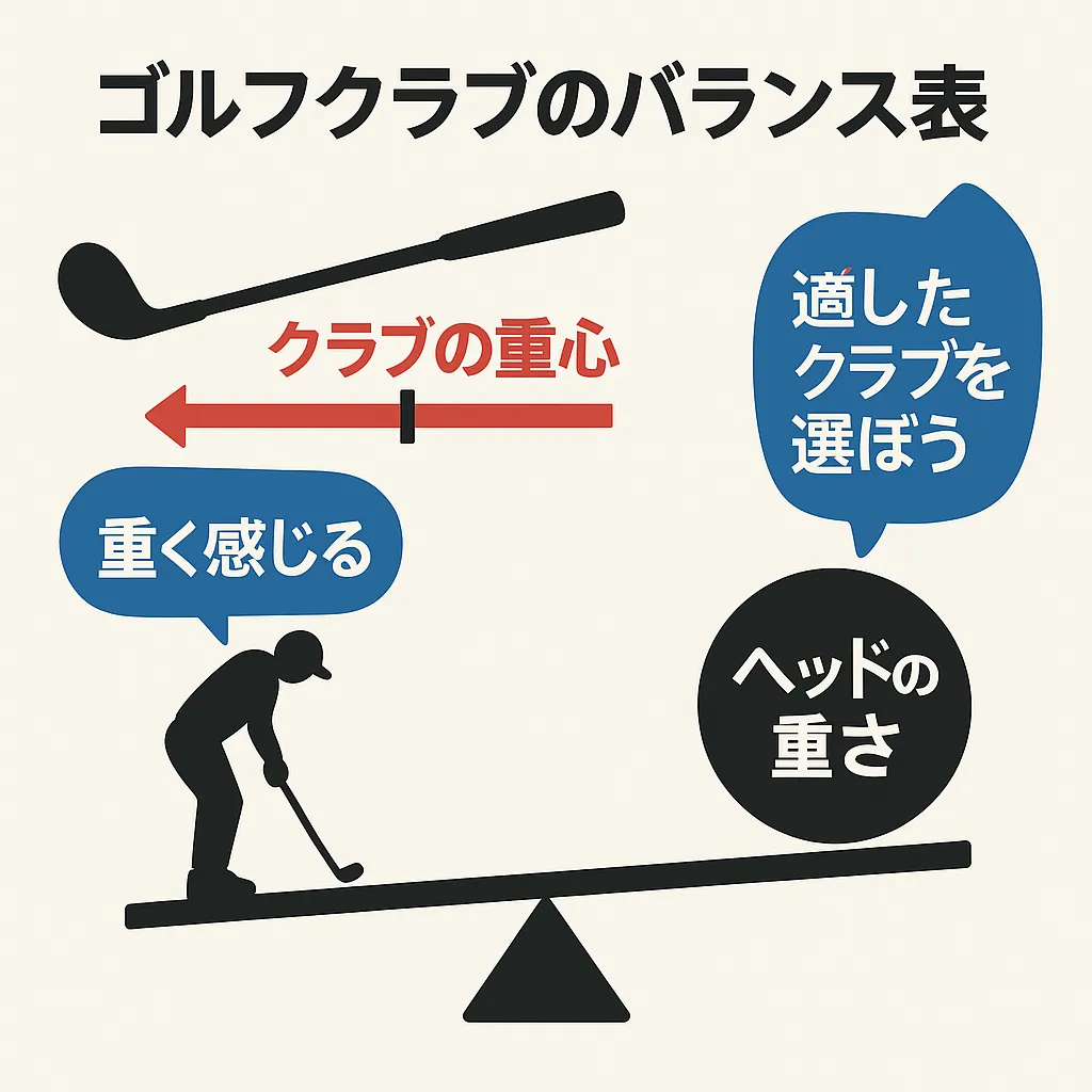 ゴルフクラブのバランスがスイングと飛距離に与える影響